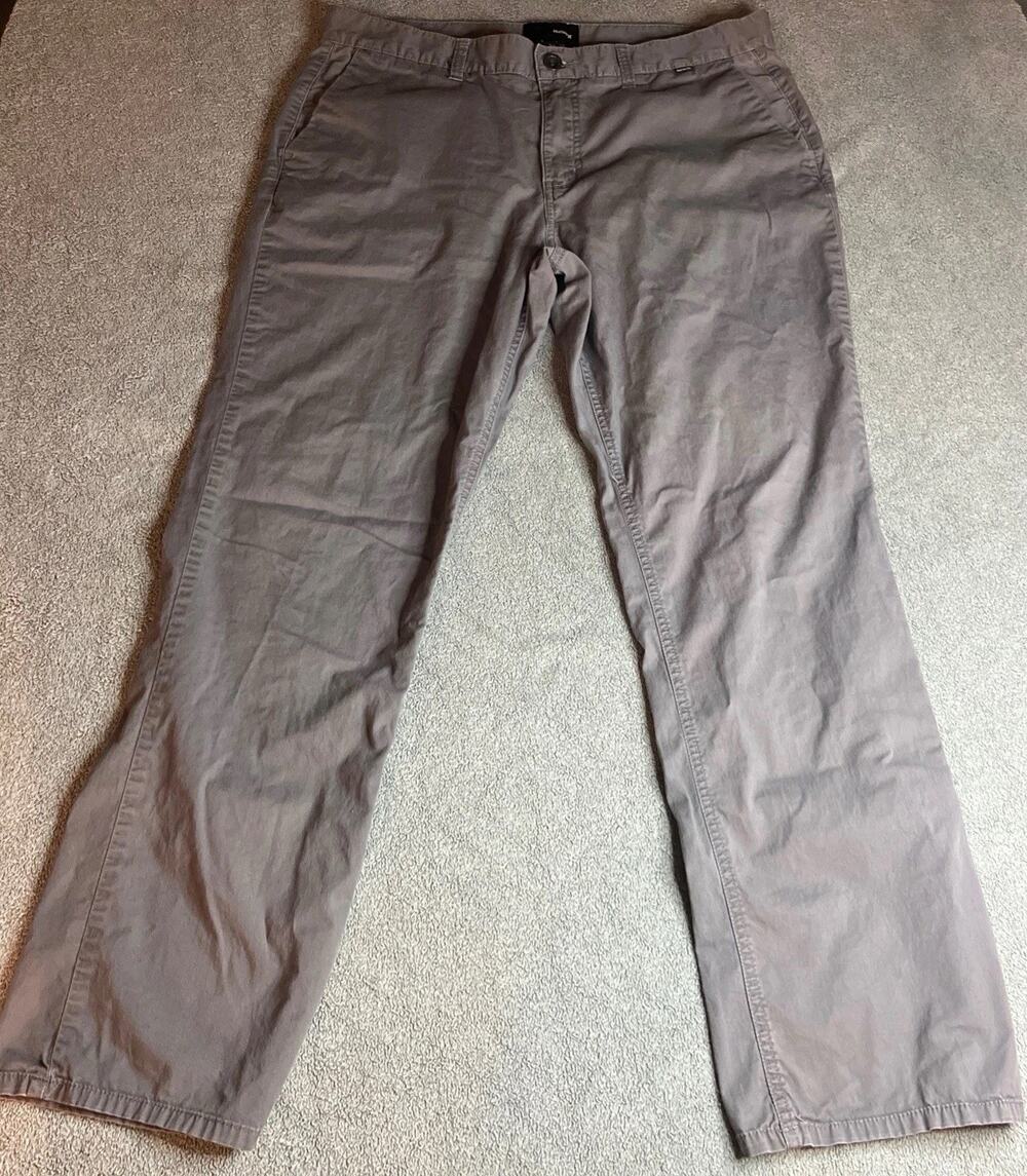 Hurley Men's Regular Fit Performance StretchHybrid Chino Pants - Gray Size 36